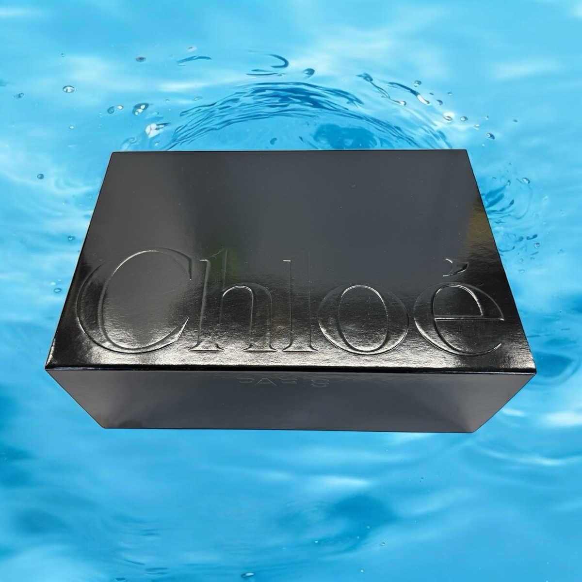 Authentic Chloe Empty Black Shoe Storage Gift Slide Out Box w Dust