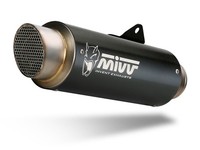 SchalldäMpfer Mivv Gp-Pro Steel Black/Edelstahlkappe Kawasaki Z900