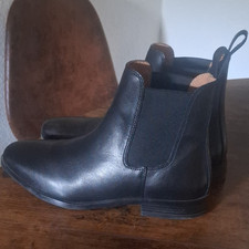 Steeds Damen Chelsea-Stiefel Leder schwarz EU...