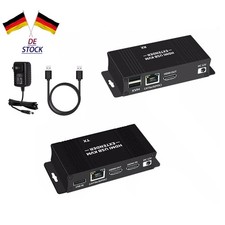 HDMI KVM Extender Over Cat5/6 Ethernet Cable to 60M 1080P USB RJ45 LAN Extender