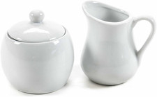 Lattiera Zuccheriera in Ceramica, Design Semplice, Senza Tempo, 2 Pezzi