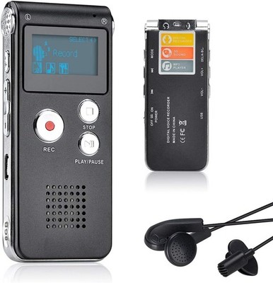 Digitales Diktiergerät 8GB LCD Bildschirm Sprachaufnahme Audiorekorder