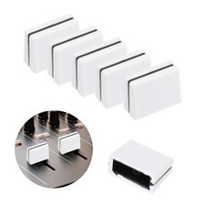 6Pcs Mixer Slider Fader Caps Universal Fader Knobs, White