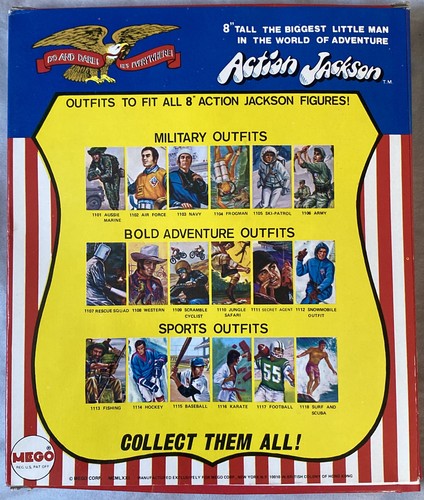 Vintage Mego 1971 Action Jackson Ski-Patrol Outfit NIB RARE - Picture 2 of 2