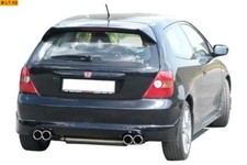 FOX Duplex Komplettanlage ab Kat.je 2x80mm Honda Civic MK7 Type R 2.0l ab Bj.00