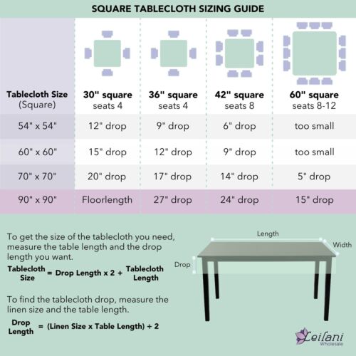 90x90" SQUARE POLYESTER Tablecloth Cheap Table Linens Decorations WHOLESALE SALE - Picture 9 of 10