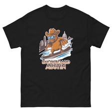 Camiseta Snowboard Austin Bat EE. UU. Snowboard Animal