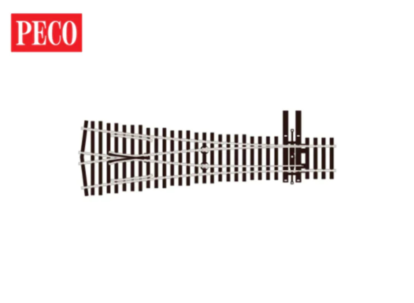 Peco SLE8351 HO Gauge Code 83 No 5 R/H Electrofrog Turnout
