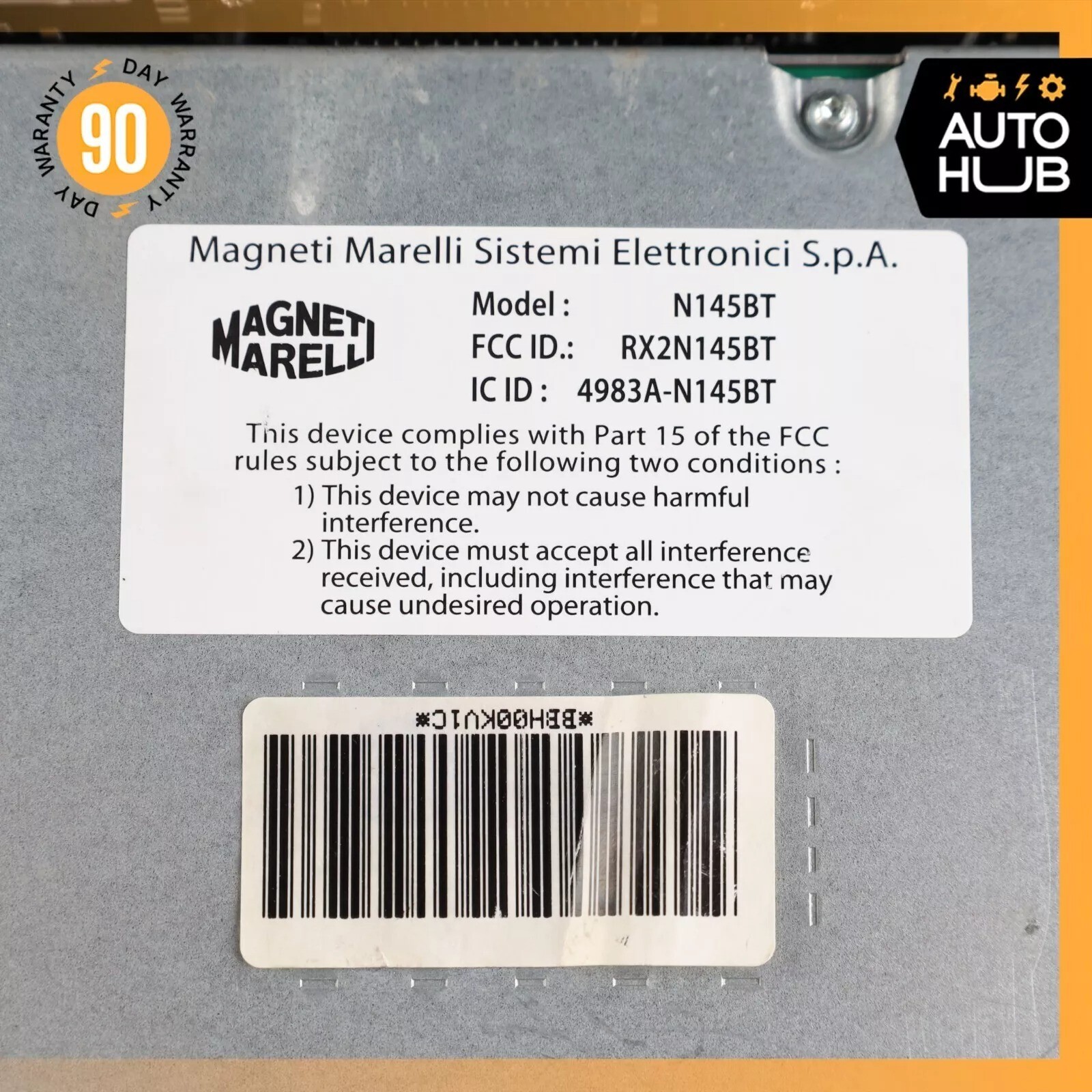 Maserati GranTurismo M145 Head Unit Comand Radio CD Navigation N145BT OEM 56k