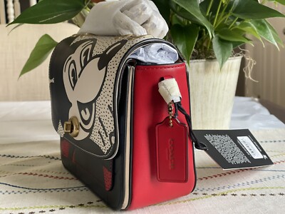 ❤NWT COACH 4722 Disney Mickey Mouse X Keith Haring Madison
