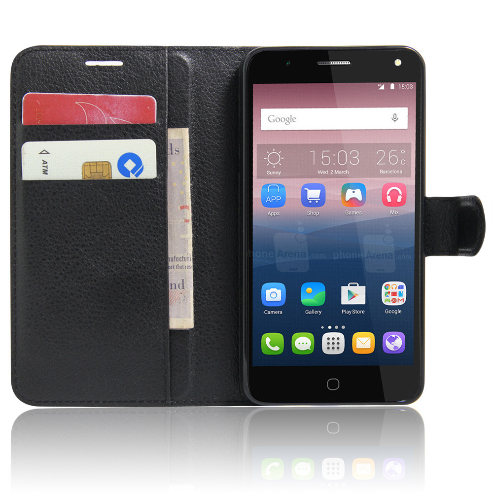 ZTE Blade Vec 4G - Leather Wallet Stand Case White (OEM) In Category Telephony/C - Foto 10