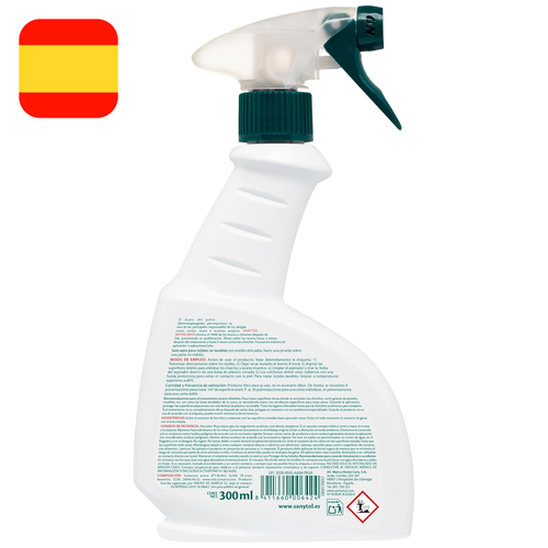 Sanytol Spray Antiácaros, (incluido Sarna) y Chinches en Tejidos no Lavables - Imagen 2 de 5