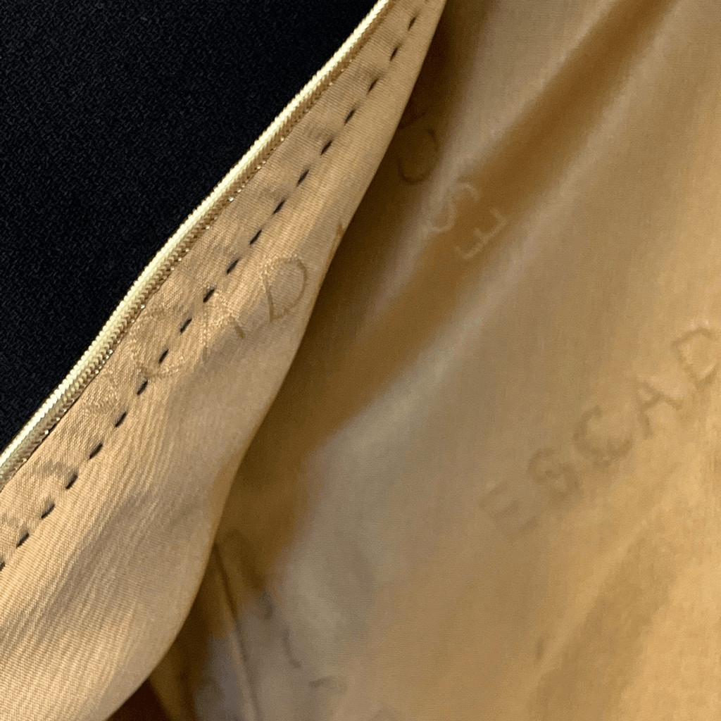 Escada Virgin Wool Black Lining Button Jacket Bla… - image 8