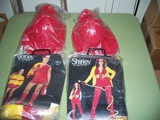 Lot of 2 Firemen Halloween His  Hers Costumes Shirley of Hollywood M L/XL W M/L