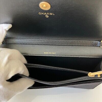 Paris Receipt Available- CHANEL Velvet Black Clutch on Chain Paris Receipt Available- CHANEL Velvet Black Clutch on Chain