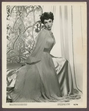 ELIZABETH LIZ TAYLOR Spectaular Sheer Nightgown ORIGINAL 1953 Glamour Photo 1446