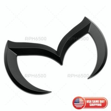 Universal Mazda 3d Matte Black Bat Batman Style Logo Emblem Badge Sticker Sport