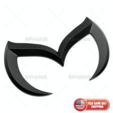 Universal Mazda 3D Matte Black Bat Batman Style Logo Emblem Badge Sticker Sport