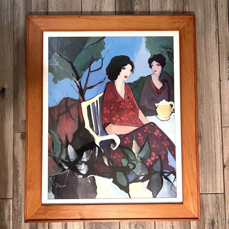 Litografía ITZCHAK TARKAY “Mujeres en el almuerzo” y “Suzanne sentada” grande 30x24 Foto 2 de 4