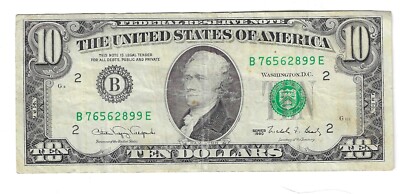 York Notes 1990s SERIES 1990 $10 NEW YORK NOTE (LOT M-55) | eBay