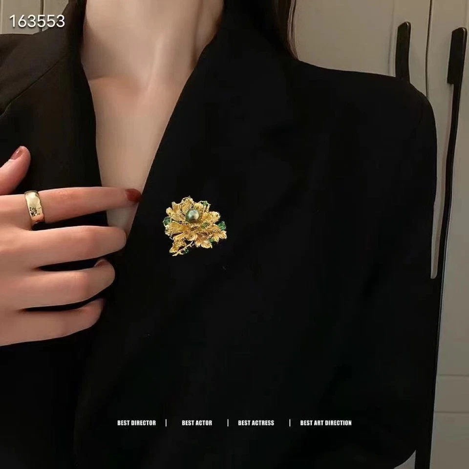 AAA 10-11 mm Genuino Redondo Tahití Negro Perla Broche Foto 3 de 4