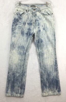 APT 9 / 100% Cotton Bleach Distressed Straight High Waisted MOM Jeans / Sz 32x32