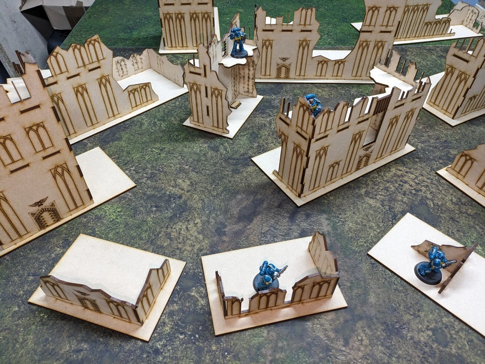 MDF Warhammer 40k 10th ruins Tournament Building Terrain Scenary Wargaming ITC - Image 2 of 4