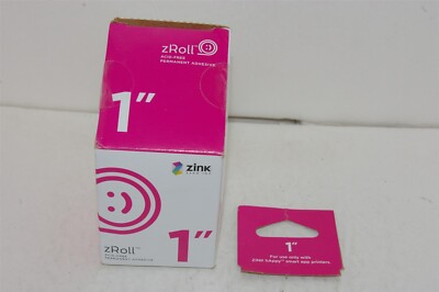 Zink Happy 1 Inch zRoll Acid Free Permanent Adhesive NEW PLEASE READ