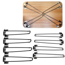 4 Pcs Solid Hairpin Legs Heavy Duty Iron Folding Coffee Table Chair Legs 2-Rods