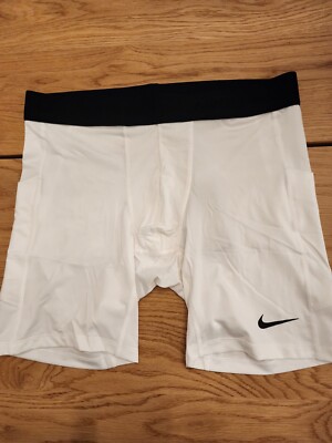 Nike Pro Dri-Fit Compression Shorts Men's Size XL White Fb7958-100