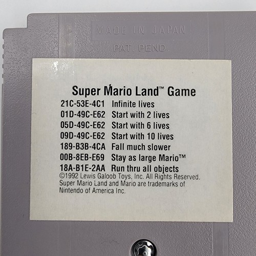 Super Mario Land 1 Nintendo Game Boy GameBoy Authentic Tested! Galoob Sticker - Picture 3 of 4