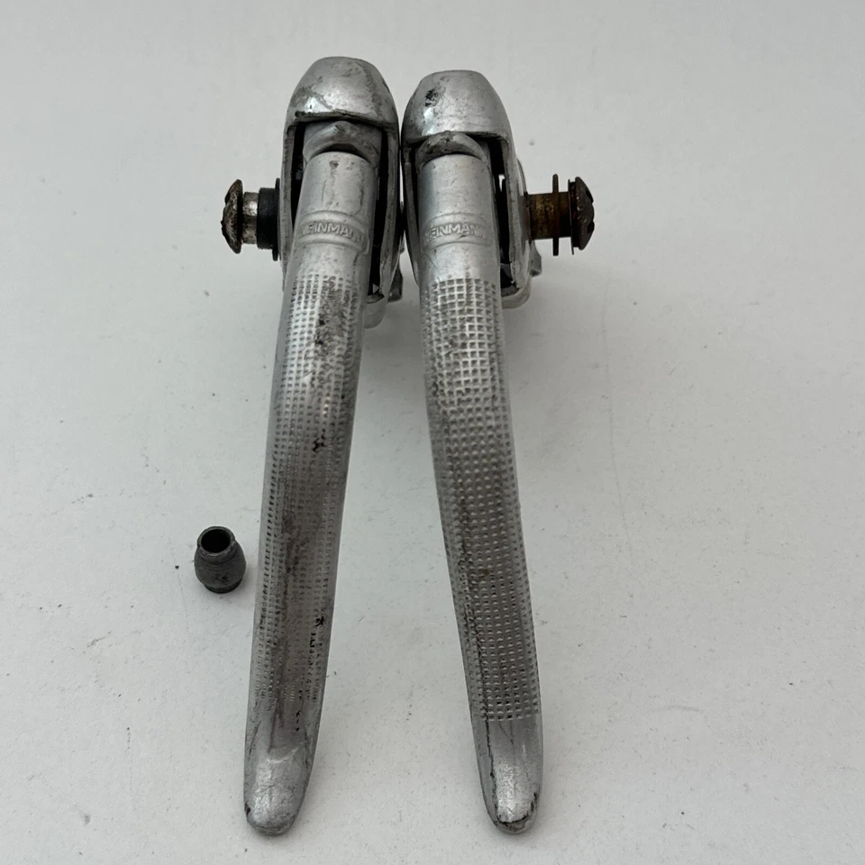 Vintage Weinmann Brake Levers Drop Bar Tour Road Bike Silver 23.5 mm A12 - Image 2 of 4