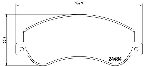 P 24 064 Brembo Bremsbelagsatz, Scheibenbremse FüR Byd, Ford, Ford (Jmc), Ford-image