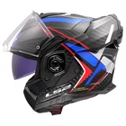 LS2 ADVANT-X Carbon Fibre Modular Flip Motorcycle Helmet Future Blue All Sizes