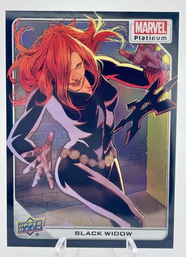 2023 Upper Deck Marvel Platinum Black Widow # 89 Black Rainbow COLOR MATCH