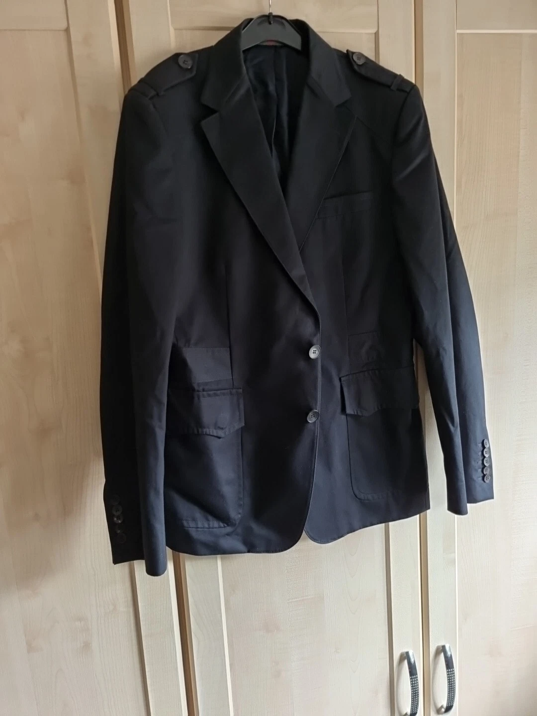 Giacca blazer uomo Gucci taglia L 54R NERA DI DESIGN BLAZER JACKET
