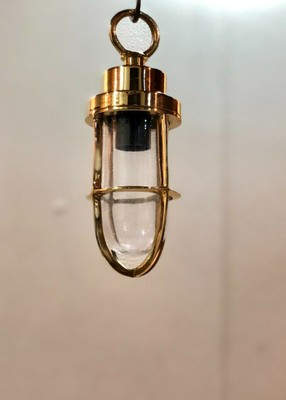 Nautical Marine Solid Brass Bulkhead Anhänger hängendes Schiffsfrachtlicht...