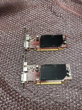 Lot of 2 AMD Radeon ATI-102-B17002 HD 2400 Full Profile GPU DVI Port Video Card