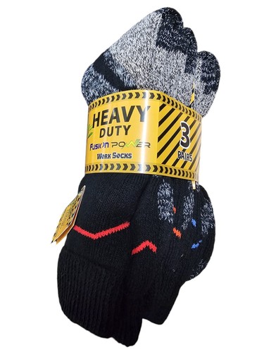 Calcetines de trabajo de alta resistencia acolchados de bambú para hombre punta cómoda 3/6/12 pares - Imagen 5 de 7