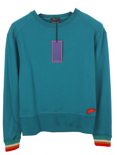 MAISON SCOTCH Sweatshirt Women's LARGE Pullover Crew Collar Green