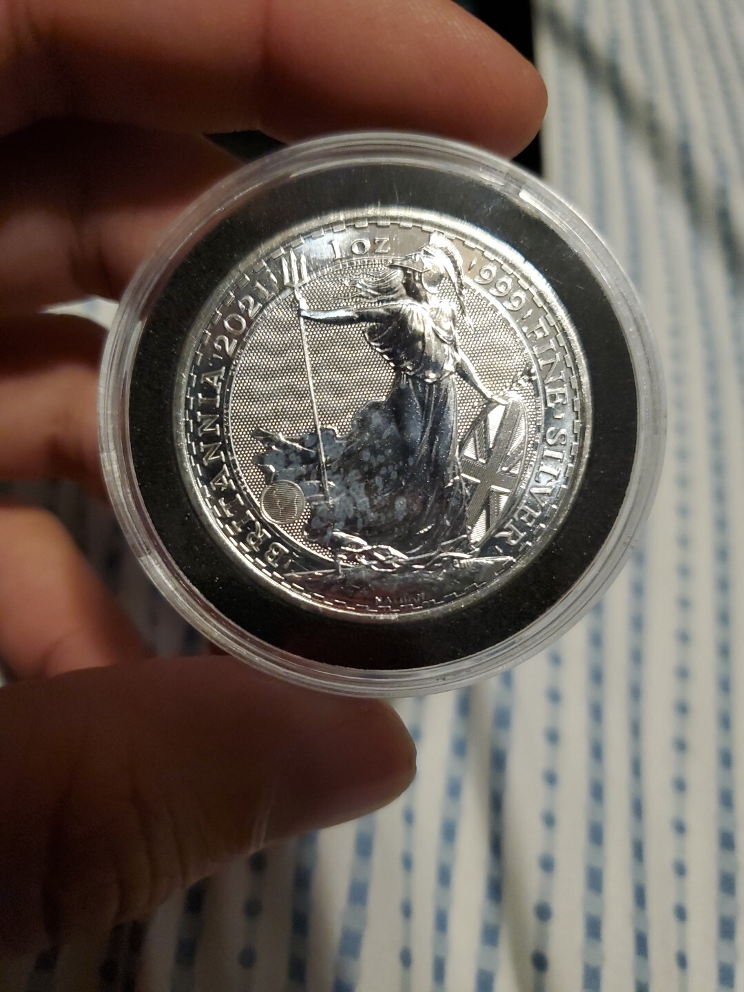 2021 Great Britain 1oz Silver Britannia Coin .999 Fine BU In Capsule