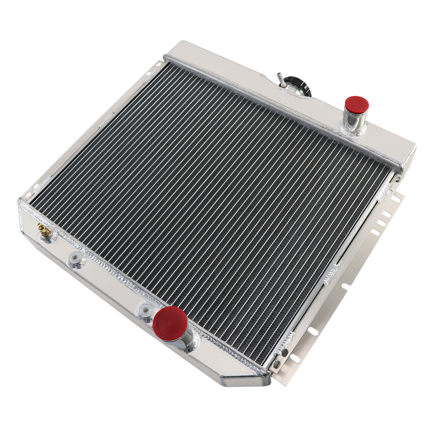 4Row Aluminum Radiator For Ford Fairlane Falcon Mustang Mercury Cougar 1967-1970 thumbnail 7