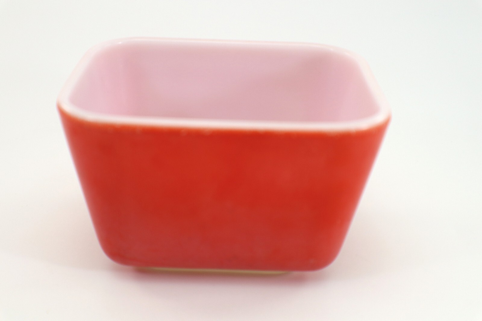 Pyrex Ovenware RED Refrigerator Dish with Clear Lid #0501C Small Vintage