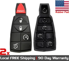 Lot of 2 New Replacement Key fob Rubber Button for Jeep COMMANDER GRAND CHEROKEE