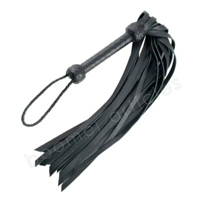 BOOMER ARTICLES Flogger Hunter Whip BDSM Spanking Quality Leather Paddle Fetish Bondage CLUB FUN
