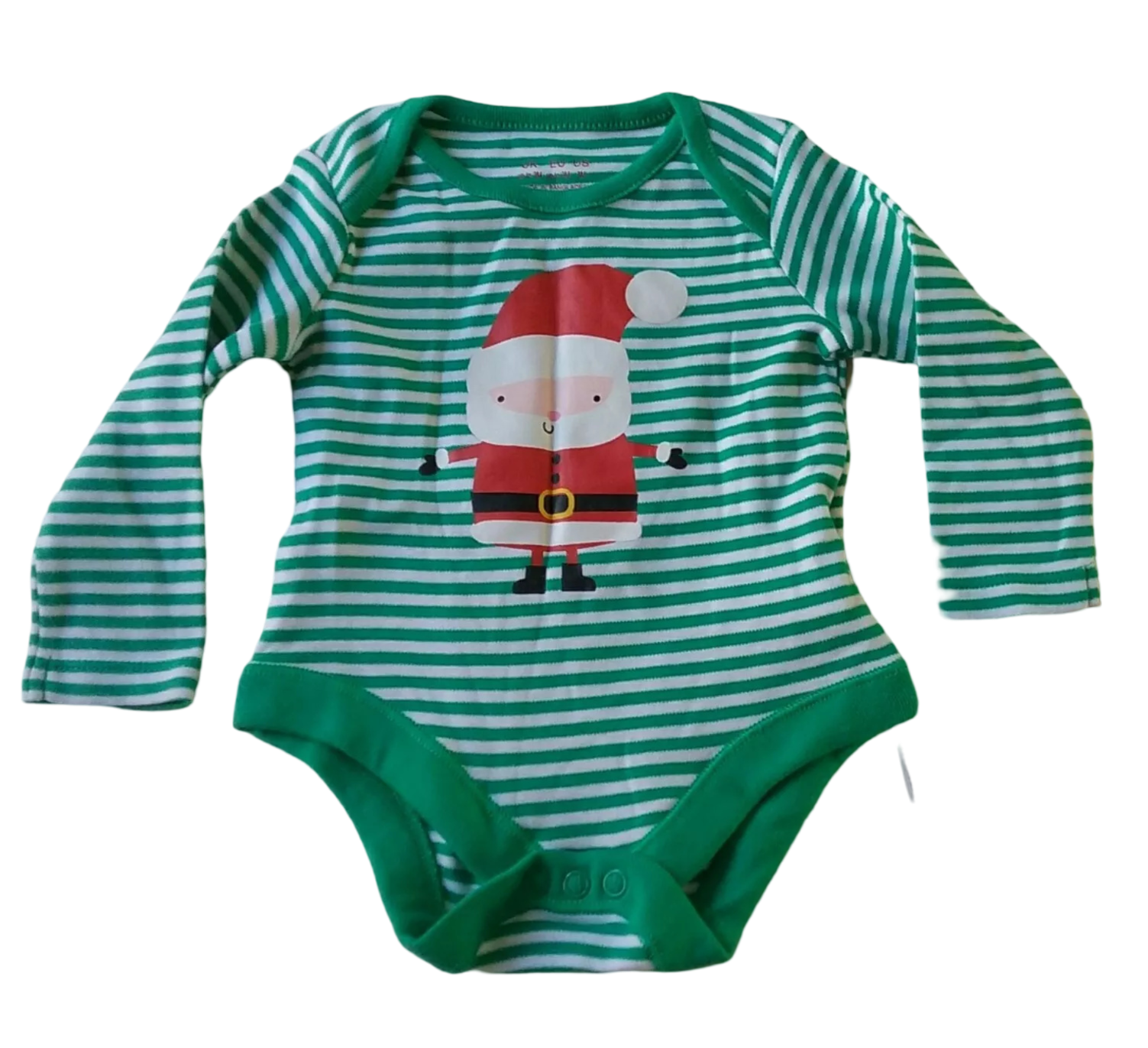 0-3 Months Baby Christmas Bodysuit – Santa Outfit Newborn Festive Clothes