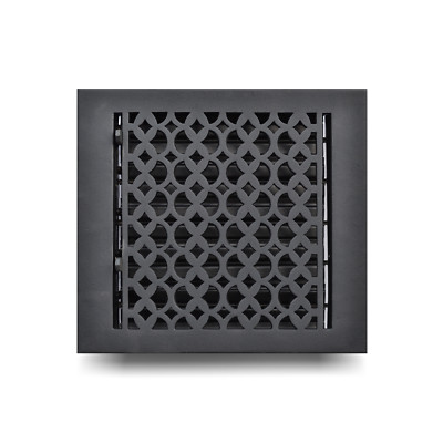 Cast Aluminum Floor Register - 9  x 9  VR-100, Durable Decorative Vent Cover