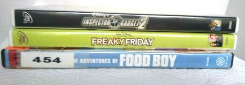 3 Family DVDs - Freaky Friday, Inspector Gadget 2, The Adventures of Food Boy