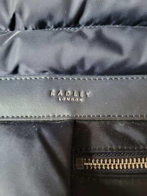 Radley London Southwood Lane Ink Blue Luxury Backpack in Good