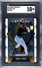 2022 Panini Chronicles #3 Oneil Cruz RC Rookie Crusade SGC 10! GM! Pittsburgh